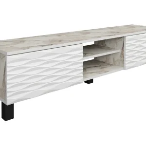 Rinorea Tv-bänk 150x40,3 cm Vit - Möbler Begränsat antal