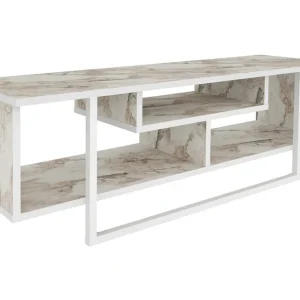 I lager Andifli Tv-bänk 120x40,2 cm Vit - Möbler