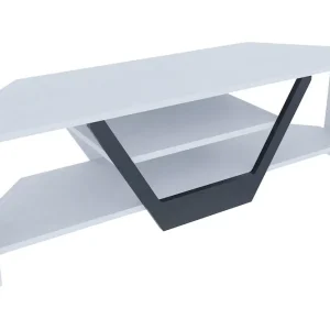risnedsättning Andifli Tv-bänk 120x36,8 cm Vit - Möbler