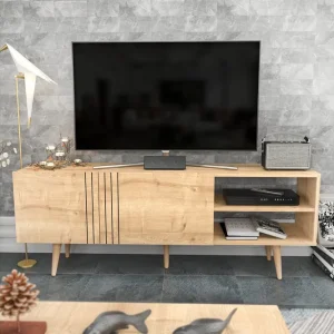 Säker betalning Andifli Tv-bänk 160x38,6 cm Blå - Möbler