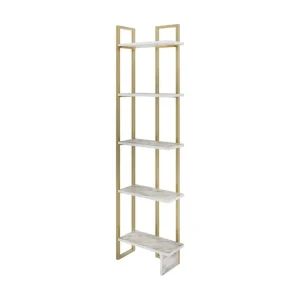 Köp nu Desgrar Bokhylla 45,2x180 cm Vit - Förvaring
