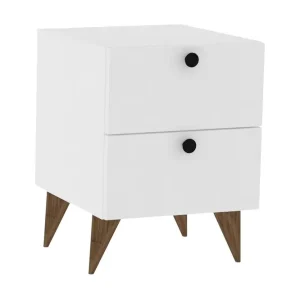 Rinorea Sängbord 40x55 cm Vit - Möbler Rea