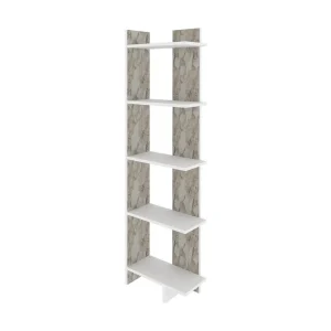 Desgrar Bokhylla 45,2x180 cm Vit - Förvaring Billig