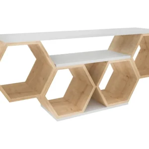Rinorea Tv-bänk 140x55,5 cm Vit - Möbler Sista chansen