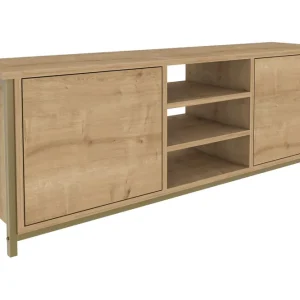 Andifli Tv-bänk 140x50,8 cm Guld - Möbler Billig