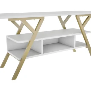 Kampanj Desgrar Tv-bänk 120x55 cm Guld - Möbler