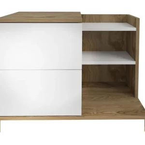 Rinorea Sängbord 72x60 cm Vit - Möbler Kampanj