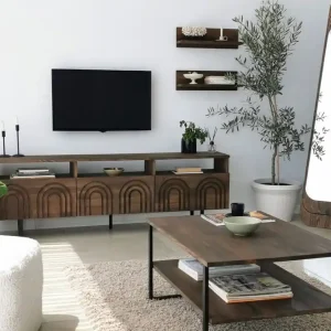 Andifli Tv-möbelset 50x15 cm Brun - Möbler Begränsat erbjudande