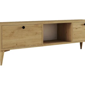 Tv-bänk Zakkum 138x42,6 cm Brun - Möbler Snabb frakt