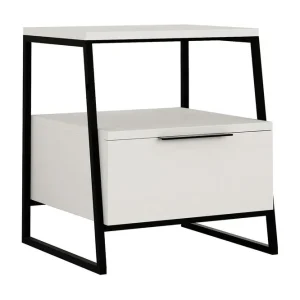 Desgrar Sängbord 45x50 cm Vit - Möbler Fynd