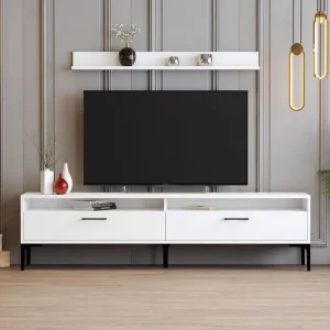 Andifli Tv-möbelset 180x47 cm Vit - Möbler Sänkt pris