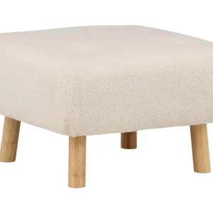 Köp online Venture Home Salina Sittpuff Vit - Möbler