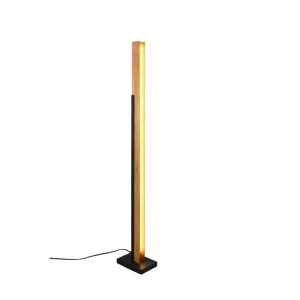Rea Trio Lighting Kerala LED Golvlampa mattsvart/ trä Matt Svart/Trä - Belysning