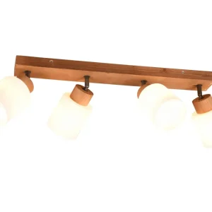 Trio Lighting Assam spot 4L E14 trä/ vit Vit - Belysning Sänkt pris