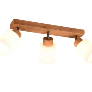 Trio Lighting Assam spot 3L E14 trä/ vit Vit - Belysning Bästa pris