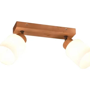 Sista chansen Trio Lighting Assam spot 2L E14 trä/ vit Vit - Belysning