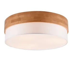 Trio Lighting Seasons Plafond 50 cm E14 vit/ trä Vit/Trä - Belysning Reapris