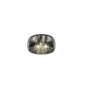 Trio Lighting Crystel Plafond 35 cm 3xE14 krom/ rökglas Krom/Rökglas - Belysning Begränsad tid