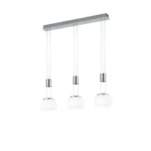 Trio Lighting Madison LED Taklampa 3L borstad stål Borstad stål - Belysning Billig