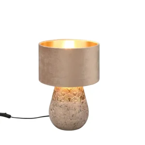 Trio Lighting Kiran Bordslampa E27 antikgrå Antik grå - Belysning Köp online