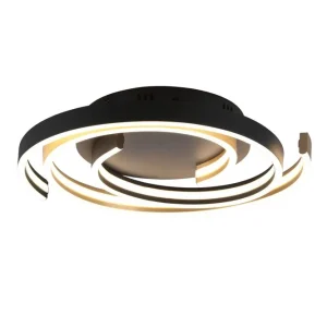 Endast denna vecka Trio Lighting Caya LED Plafond mattmässing Matt mässing - Belysning