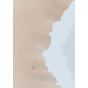Venture Home Poster Beach 21x30 cm Beige - Inredning Lågt pris