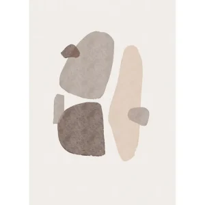 Extra rabatt Venture Home Poster Shapes 50x70 cm Svart/Vit - Inredning