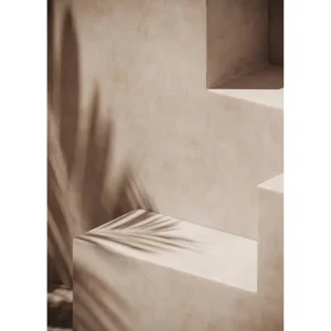 Fri frakt Venture Home Poster Sun stripes 50x70 cm Beige - Inredning