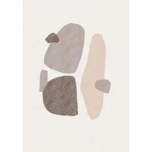 Rabatt Venture Home Poster Shapes 70x100 cm Svart/Vit - Inredning