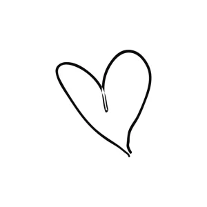 Kampanjpris Venture Home Poster Heart 30x40 cm Svart/Vit - Inredning