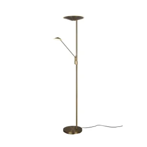 risnedsättning Trio Lighting Brantford LED Golvlampa antikmässing. Mässing - Belysning