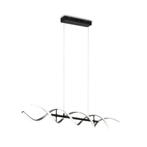 Trio Lighting Sequence LED Taklampa borstad aluminium/ mattsvart Borstad aluminium/Matt svart - Belysning Begränsat antal