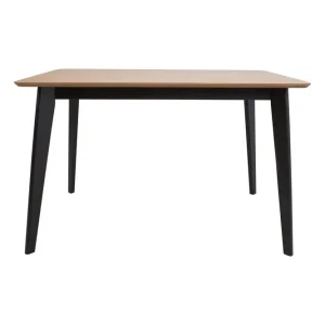 Roxby Matbord 120x80 cm Ek/Svart - Möbler Lågt pris