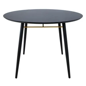 Luxemburg Matbord 100 cm Svart/Kopper - Möbler Lågt pris