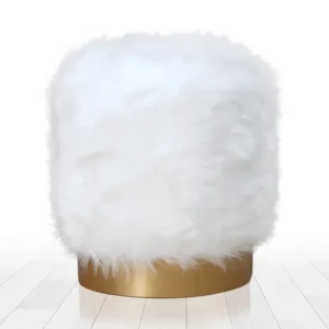 Needles Sittpuff 40 cm Vit - Möbler Sista chansen