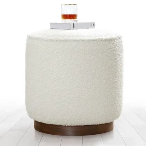 Snabb frakt Braintree Sittpuff 42 cm Vit - Möbler