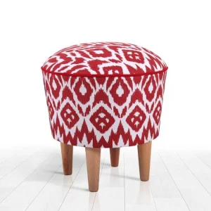 Charlottetown Sittpuff 42 cm Röd - Möbler Billigare