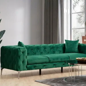 Säker betalning Manor House Beachport Soffa 3-sits Grön - Möbler