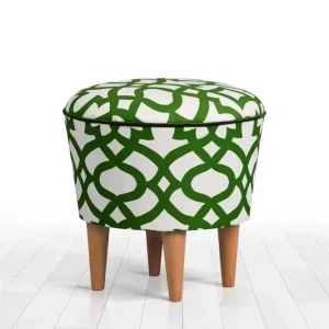 Beställ nu Painesville Sittpuff 42 cm Grön - Möbler