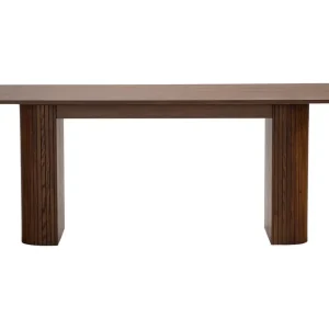 Säker betalning Bark Kopparbo Rektangulärt Matbord 200 cm Mörkbrunt / Valnöt / Trä - Möbler