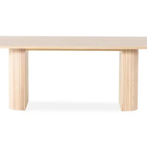 Outlet Bark Kopparbo Matbord 200 cm Ljust vitlaserat ekträ - Möbler