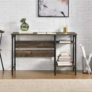 Bradford Skrivbord 120 cm Mörkbrun Queer Eye - Möbler Lågt pris