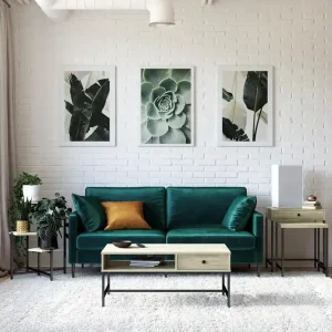 I lager Queer Eye Tamlin Soffbord 102x50 cm Brun Novogratz - Möbler