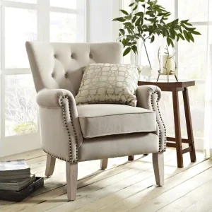 I lager Wynn Fåtölj Beige Dorel Home - Möbler