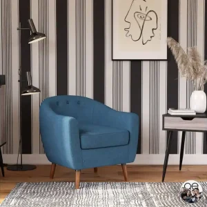 Brie Fåtölj Blå Queer Eye - Möbler Snabb frakt