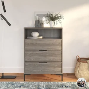 Beställ nu Queer Eye Rayburn Byrå Grå Dorel Home - Förvaring
