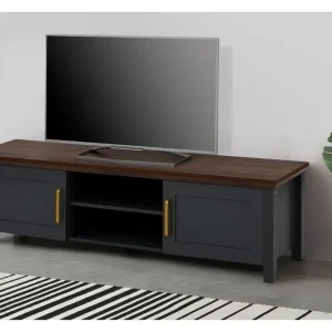 Juntolah Tv-bänk 160x39 cm Svart - Möbler Fri frakt