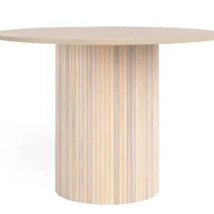 Bark Kopparbo Matbord 106 cm Ljust vitlaserat ekträ - Möbler Erbjudande