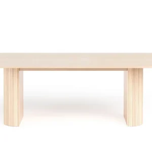 Bark Kopparbo Matbord 240 cm Ljust vitlaserat ekträ - Möbler Snabb leverans