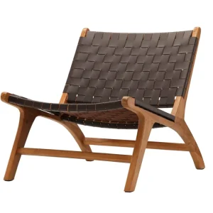 VIND Rike Loungefåtölj Brun/Beige - Möbler Sänkt pris